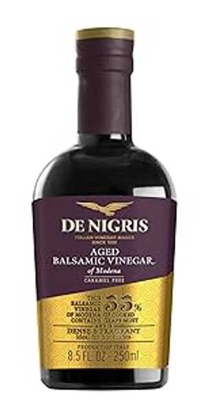 De Nigris Aged Balsamic Vinegar of Modena, 8.5 Ounce (Pack of 6)