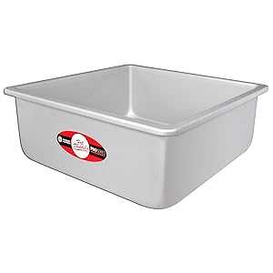 Fat Daddio's Anodized Aluminum Square Cake Pan, 12 x 4 Inch