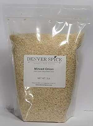 みじん切り玉ねぎ-2ポンド-中サイズの乾燥玉ねぎのカット Denver Spice Minced Onion-2Lb-Medium size Cut of Dried Onion