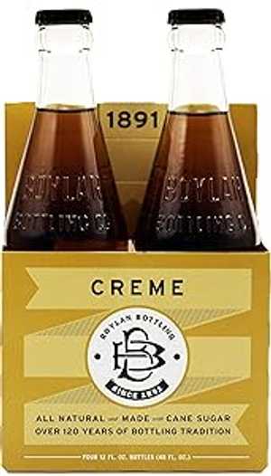 Boylan ボトリング ナチュラル クリーム ソーダ、12 液量オンス - ケースあたり 24 個。 Boylan Bottling Natural Creme Soda, 12 Fluid Ounce - 24 per case.
