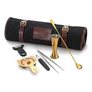 Barfly M37100GD Essentials Cocktail Set, 7-Piece, Gold｜Glomarket