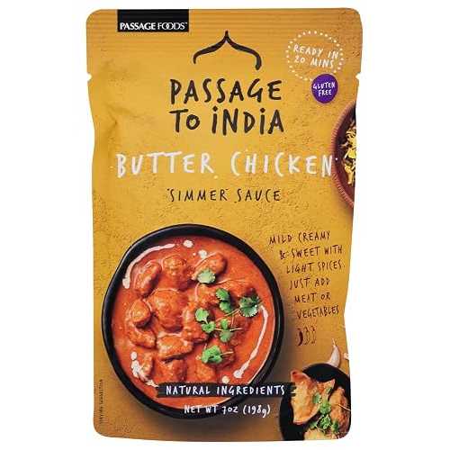 Passage To India Butter Chicken Simmer Sauce, 7 Ounce - 6 per case.｜Glomarket