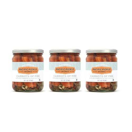 ハラペーニョ入りスパイシーなピクルス人参スティック、グルメおつまみ Pacific Pickle Works Carriots of Fire - Spicy Pickled Carrot Sticks with Jalape o - Gourmet Carrots for Snacking - non-GMO, Kosher, Gluten-Free 16 oz (2-pack)|Glomarket