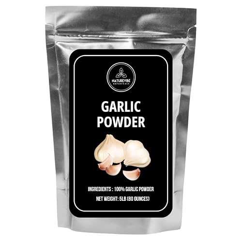 ネイチャーバイブ ガーリックパウダー 5lb Naturevibe Botanicals Garlic Ground Powder, 5lbs / Raw, Gluten-Free & Non-GMO / Healthy Spice / Adds Flavor and Taste / [Packaging May Vary]｜Glomarket