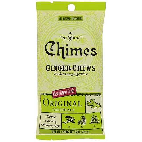 Chimes ジンジャーチュー、ピーナッツバター、1.5 オンス (12 個パック) Chimes Ginger Chews, Peanut Butter, 1.5 Ounce (Pack of 12)