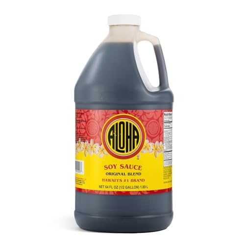 Aloha Shoyu - Original Blend Soy Sauce - Sweet and Light Profile - Made in Hawaii - 1/2 Gallon