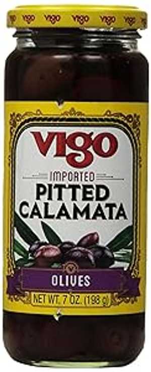 ヴィーゴ 種抜きカラマタ オリーブ、7オンス Vigo Pitted Calamata Olives, 7 Ounce