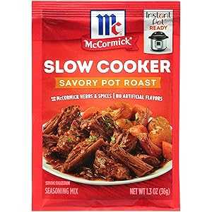 McCormick, Slow Cooker Savory Pot Roast Seasoning Mix, 1.3 Oz画像