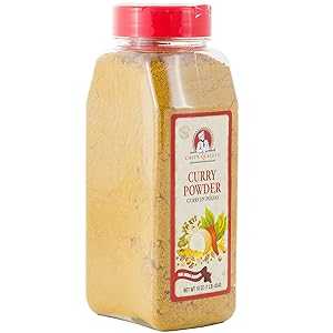 Chef's Quality Curry Powder Seasoning with No MSG Added 1 Pound - Chef Quality,16 oz