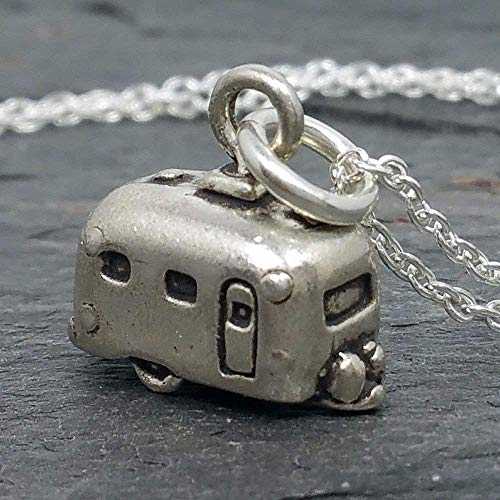 トラベル トレーラー チャーム ネックレス - 925 スターリング シルバー、18 インチ EnCharmed Travel Trailer Charm Necklace - 925 Sterling Silver, 18\