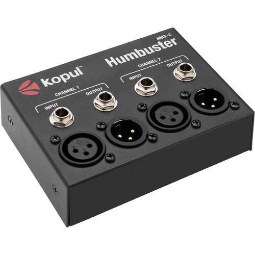 Kopul HMX-2 ハムバスター - XLR および 1/4 インチコネクタ付きデュアルチャンネルハムエリミネーター Unknown Kopul HMX-2 Humbuster - Dual-Channel Hum Eliminator with XLR and 1/4\