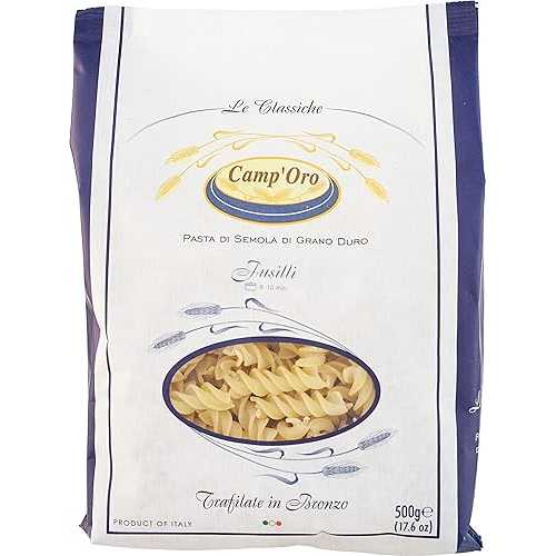Camp'Oro Le Classiche: Curled Fusilli Italian Pasta with Bronze Die Cut Technique - 17.6 Ounce (Pack of 12)｜Glomarket