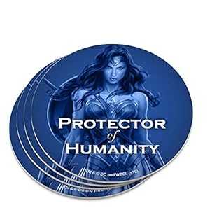 ワンダーウーマン 映画 プロテクター オブ ヒューマニティ ノベルティ コースター セット GRAPHICS & MORE Wonder Woman Movie Protector of Humanity Novelty Coaster Set画像