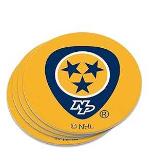 NHL ナッシュビル プレデターズ ロゴ ノベルティ コースター セット GRAPHICS & MORE NHL Nashville Predators Logo Novelty Coaster Set画像