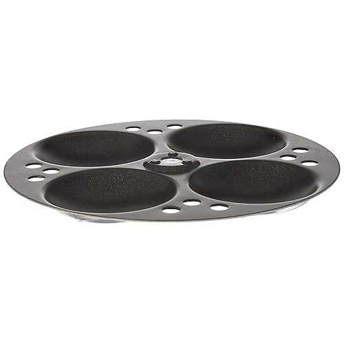 Tabakh ノンスティック 6 プレート ラック アイドリー スタンド、24 アイドリー、ブラック、L T TABAKH Tabakh Non-Stick 6-Plates Racks Idly Stand, 24 Idlis,Black,Large|Glomarket