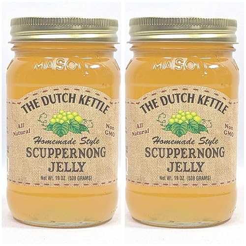 洋書 GENERIC The Dutch Kettle Amish Homemade Style Scuppernong Jelly 2-19 oz Reusable Jars