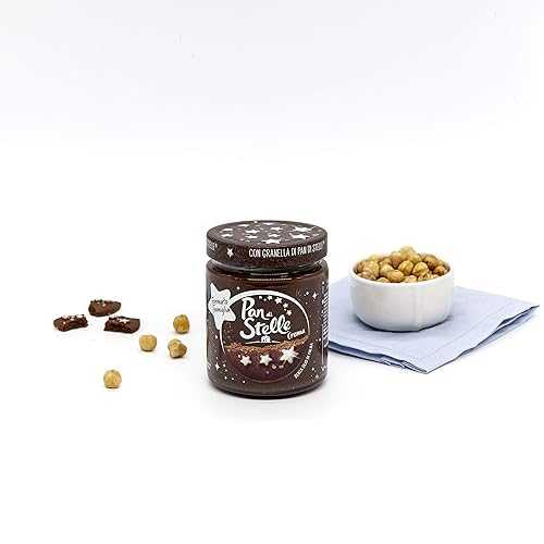 ムリーノ ビアンコ パン ディ ステッレ クリーム ヘーゼルナッツ スプレッド ファルミリー サイズ 480g 16.93oz Mulino Bianco Pan di Stelle Cream Hazelnut Spread Falmily Size 480g 16.93oz