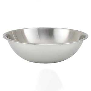 Winco Heavy-Duty Mixing Bowl, 16-Quart, Stainless Steel|Glomarket