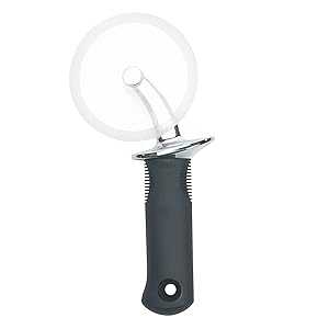 OXO 1065872 グッドグリップ 4 インチピザホイールとカッター、ノンスティックパン用、クリア/ブラック OXO 1065872 Good Grips 4-inch Pizza Wheel and Cutter for Non-Stick Pans,Clear/Black