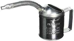 LubriMatic 75-441 Galvanized Metal Measure - 1 Quart, Silver