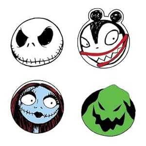 ナイトメアー・ビフォア・クリスマス NBX キャラクターヘッドコースター (4 個セット) NECA Nightmare Before Christmas NBX Character Heads Coasters (Set of 4)画像