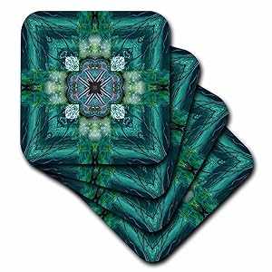 3dRose CST_6726_3 アイリッシュ アース クロス セラミック タイル コースター 4 枚セット 3dRose CST_6726_3 Irish Earth Cross Ceramic Tile Coasters, Set of 4