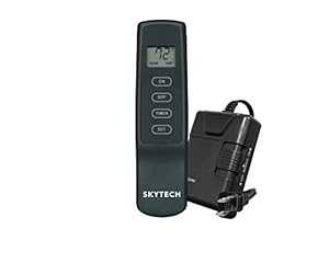 SkyTech 1410T/LCD タイマー コントロール (SKY-1410T-LCD-A) 暖炉リモコンおよびサーモスタット、ブラック SkyTech 1410T/LCD Timer Control (SKY-1410T-LCD-A) Fireplace-remotes-and-thermostats, Black