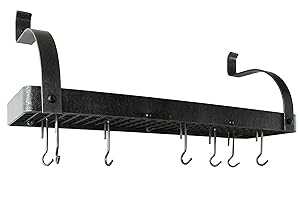 Enclume PR8BC-24 HS 本棚ウォールラック カーブアーム付き 24インチ ハンマースチール Enclume PR8BC-24 HS Bookshelf Wall Rack with Curved Arm, 24\