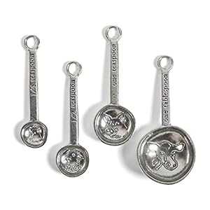 Crosby & Taylor ファーム・トゥ・テーブル ピューター計量スプーン セット Crosby & Taylor Farm to Table Pewter Measuring Spoon Set