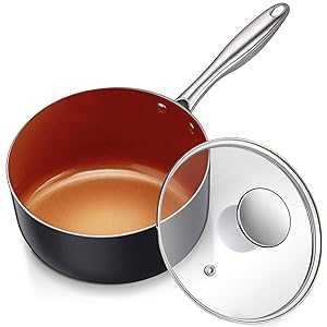 MICHELANGELO Nonstick Sauce Pan 2 Quart, Ultra Nonstick Copper Sauce Pot 2 Qt, Nonstick Sauce Pan with Lid, Small Ceramic Saucepan, Small Pot with Lid, Copper Ceramic Saucepan, Nonstick Pots 2 Quart｜Glomarket 9,570円