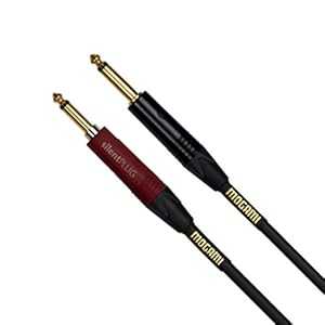 Mogami Gold INST Silent S-10 ギター楽器ケーブル、1/4 インチ TS オスプラグ、ゴールドコンタクト、silentPLUG 付きストレートコネクタ、10 フィート Mogami Gold INST Silent S-10 Guitar Instrument Cable, 1/4" TS Male Plugs, Gold Contact｜Glomarket