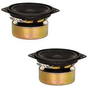 Goldwood Sound, Inc. ステージ サブウーファー、シールド付き 4 インチ ウーファー 70 ワット 各 8ohm 交換用 2 スピーカー セット (GW-204/8S-2) Goldwood Sound, Inc. Stage Subwoofer, Shielded 4\\\