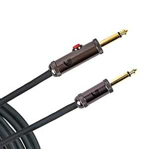 D'Addario 10' Circuit Breaker Instrument Cable with Latching Cut-Off Switch, Straight Plug D'Addario Accessories D'Addario 10' Circuit Breaker Instrument Cable with Latching Cut-Off Switch, Straight Plug