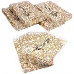 FindingKing 500 ゴールド紙差し上げ物御徒面子 買い出し 大売り出し トートバッグ 4 x 6 FindingKing 500 Gold Paper Gift Bags Shopping Sales Tote Bags 4 x 6