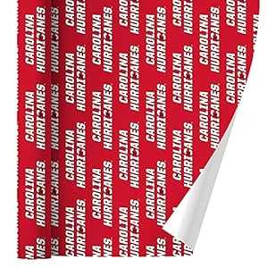 グラフィックなど NHL カロライナ ハリケーンズ ロゴ ギフト包装 包装紙ロール GRAPHICS & MORE NHL Carolina Hurricanes Logo Gift Wrap Wrapping Paper Rolls
