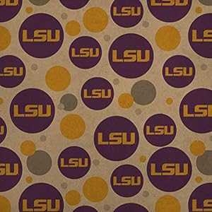 グラフィックと事細やかに LSU ロゴタイプ、パープル 割り増し金 手工芸品 差し上げ物 一回り 荷拵え紙渦巻形 GRAPHICS \u0026 MORE LSU Logo on Purple Premium Kraft Gift Wrap Wrapping Paper Roll