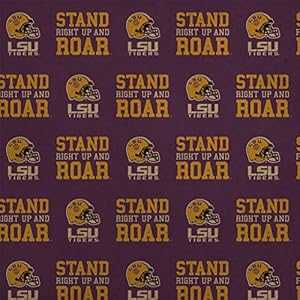 GRAPHICS \u0026 MORE Stand Up and Roar LSU Tigers Football Premium Kraft Roll Gift Wrap Wrapping Paper