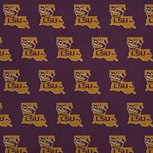GRAPHICS \u0026 MORE LSU Tiger State Mark Premium Kraft Roll Gift Wrap Wrapping Paper
