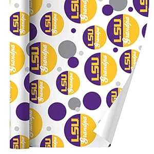 グラフィック \u0026 トマス・モア LSU おじいちゃん 差し上げ物荷拵え 荷拵え紙渦巻形 GRAPHICS \u0026 MORE LSU Grandpa Gift Wrap Wrapping Paper Roll