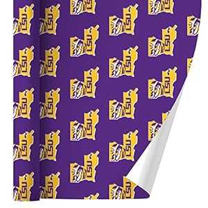 グラフィックなど LSU 虎 洲 目じるし 差し上げ物荷作り 荷作り紙一巻き GRAPHICS \u0026 MORE LSU Tiger State Mark Gift Wrap Wrapping Paper Rolls ギフトラッピング用品-日用品雑貨・文房具・手芸-文房具・事務用品