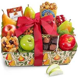 A Gift Inside Orchard Delight Fruit and Gourmet Basket