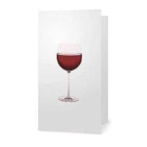 ミニブランクカードと封筒 - 文房具パーティー用品 - ギフトタグ (赤ワイングラス) Stationery Creations Mini Blank Cards and Envelopes - Stationery Party Supplies - Gift Tags (Red Wine Glass)