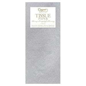 Caspari メタリック ティッシュ ペーパー シルバー - 16 枚入り Caspari Metallic Tissue Paper in Silver - 16 Sheets Included