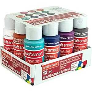 (2本入) クラフトスマート ジュエル マットアクリル絵の具 バリューセット (Pack of 2) Craftsmart Jewel Matte Acrylic Paint Value Set