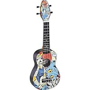 オルテガ K2-SR ケイキ デザイナー シリーズ サムライ グラフィック ソプラノ ウクレレ バッグとストラップ付き Ortega K2-SR Keiki Designer Series Samurai Graphic Soprano Ukulele w/Bag and Strap