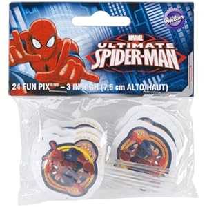 ウィルトン W35072 ファンピクス、スパイダーマン、24個パック Wilton W35072 Fun Pix, Spider-Man, 24-Pack画像