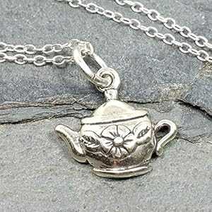 ティーポット チャーム ネックレス - 925 スターリングシルバー、18インチ EnCharmed Tea Pot Charm Necklace - 925 Sterling Silver, 18\