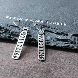 スターリングシルバー ムーンフェイズ イヤリング KEVIN N ANNA Sterling Silver Moon Phase Earrings