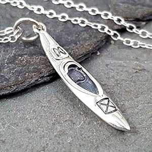 カヤック チャーム ネックレス - 925 スターリング シルバー、18 インチ EnCharmed Kayak Charm Necklace - 925 Sterling Silver, 18\