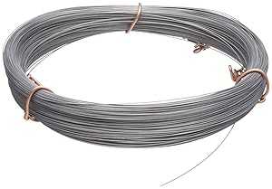 Small Parts-21214 High Carbon Steel Wire, #2B (Smooth) Finish, Full Hard Temper, ASTM A228, 0.014\